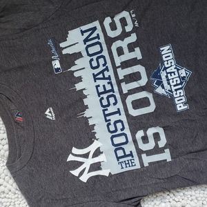Gray NYY Postseason Tee
